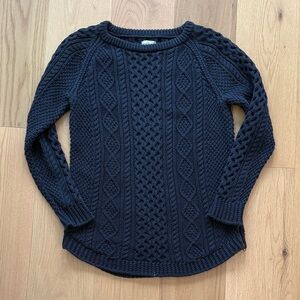 L.L.Bean Signature Cotton Fisherman Tunic Sweater